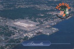 Aerial View of Titusville, Florida, The Space Coast Postcard