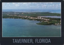 Aerial View, Tavernier, Florida Postcard