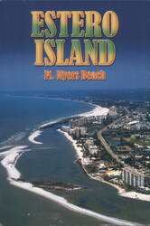 Aerial View of Estero Island, Ft. Myers Beach Postcard