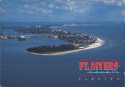 Aerial View, Ft. Myers Beach, Florida Postcard