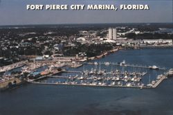 Fort Pierce City Marina, Florida Postcard