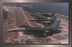U.S. Air Force F-16 Aircraft in Formation Postcard