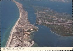 Aerial View of Fort Walton Beach, Florida Postcard