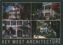 Key West Architecture, Conch Homes Postcard