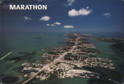 Marathon, Florida Keys Aerial View Postcard