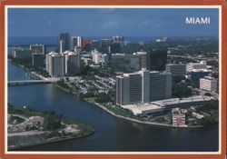 Miami Skyline, Looking South Postcard