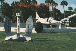 Mayport Naval Station, Anchor and Fighter Jet Postcard