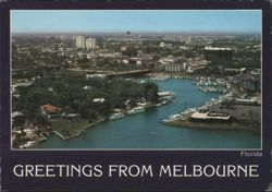 Greetings from Melbourne, Florida - Harbor View Postcard