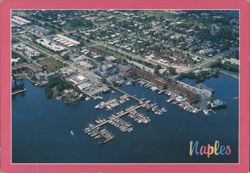 Naples City Docks, Naples, Florida Postcard