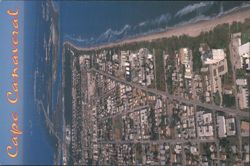 Aerial View of Cape Canaveral, Florida Postcard