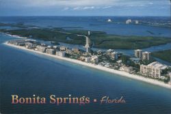 Bonita Springs, Florida Aerial Coastline Postcard