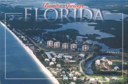 Aerial View of Bonita Beach, Bonita Springs, Florida Postcard