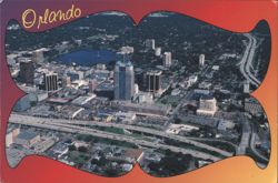 Orlando, The City Beautiful - Aerial View Postcard