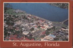 Aerial View of Historic St. Augustine, Florida Postcard