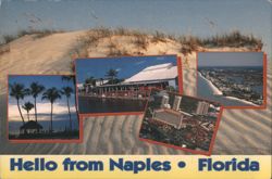 1994 Naples FL Multi-View Postcard Beach Hotel Aerials Postcard