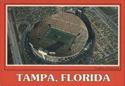 Tampa Stadium, Home of the Buccaneers, Tampa, FL Postcard