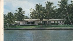 Home of Doctor Fred Fisher, Fort Lauderdale Postcard