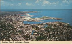 Aerial View, St. Petersburg, Florida Postcard