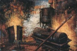 Disney MGM Studios: Catastrophe Canyon Explosion Postcard