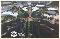 Epcot Center Aerial View, Walt Disney World Postcard