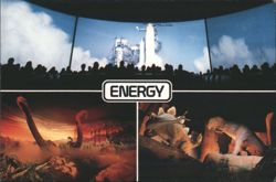 Universe of Energy, Epcot, Dinosaurs & Space Shuttle Postcard
