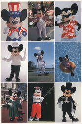 Mickey Unlimited Collection - Many Faces of Mickey Postcard