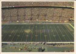 Miami Orange Bowl, Football Game in Progress Postcard