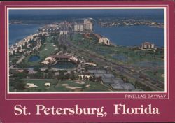 St. Petersburg: Pinellas Bayway & Isla Del Sol Golf Course Postcard