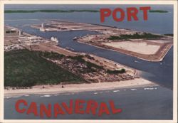 Aerial View of Port Canaveral Postcard