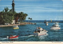 Hillsboro Inlet Lighthouse, Pompano Beach Postcard