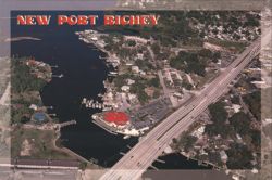 Aerial View of New Port Richey, Florida Postcard