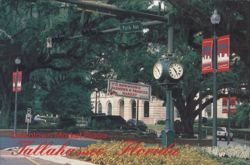 Downtown Farmers Market Clock, Tallahassee, Florida Postcard