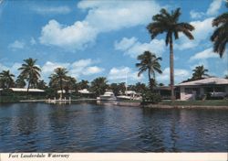 Fort Lauderdale Waterway, Luxurious Homes and Canals Postcard