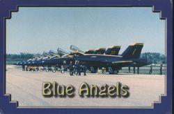 Blue Angels F/A-18A Hornet Aircraft, Pensacola, FL Postcard