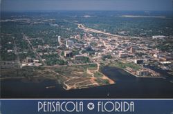 Pensacola, Florida - Aerial View Postcard
