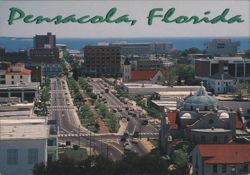 Downtown Pensacola, Florida Postcard