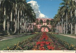 Boca Raton Club, Main Entrance, Florida Postcard
