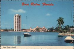 Boca Raton Lake and Club, Florida Postcard
