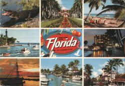 Greetings from Florida, The Sunshine State - Multi-view Postcard