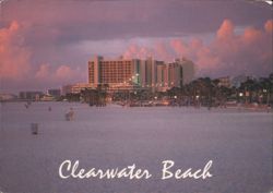 Clearwater Beach at Sunset Postcard