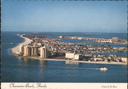 Aerial View, Clearwater Beach, Florida Postcard