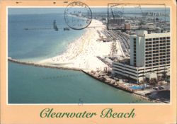 Aerial View of Clearwater Beach, Florida Postcard