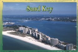 Aerial View of Sand Key, Florida Postcard