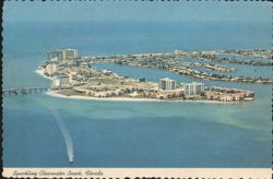 Aerial View, Sparkling Clearwater Beach, Florida Postcard