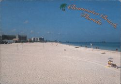 Clearwater Beach, Florida - Sandy Beach and Pier Postcard