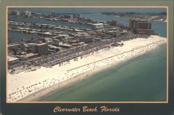 Aerial View of Clearwater Beach, Florida Postcard