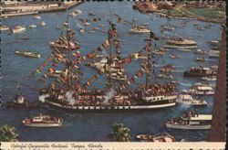 Colorful Gasparilla Festival, Tampa, Florida Postcard