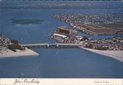 John's Pass Bridge, Madeira Beach & Treasure Island, FL Postcard