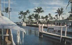 Langford's Outrigger Restaurant & Marina, Jensen Beach Postcard