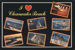 I ❤️ Clearwater Beach - Multi-View Collage Postcard